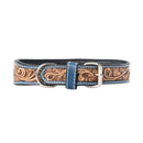 Running Free Beaded Heritage Dog Collar in Brown