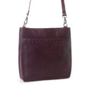 Myra Zidana Mirelle Woven Veg Tanned Leather Sling Bag in Mulberry Shine