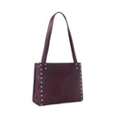 Myra Zidana Aria Amethyst Veg Tanned Leather Tote Bag in Royale Mauve