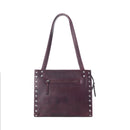 Myra Zidana Aria Amethyst Veg Tanned Leather Tote Bag in Royale Mauve