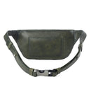 Myra Zidana Amarillo Handstitched Veg Tanned Leather Fanny Pack in Saddle Moss