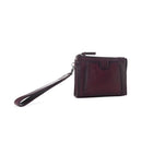 Myra Zidana Bandera Ridge Veg Tanned Leather Wristlet in Dusty Rose