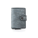 Myra Silver Creek Leather Credit Card Holder in Ashen Grey