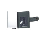 Myra Silver Creek Leather Credit Card Holder in Ashen Grey