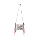 Myra ThunderFly Fringed Leather Bag in Sundown Blush