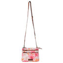 Myra Maple Ridge Cotton & Leather Crossbody Bag in Rose Petal