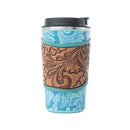 Western Trail Brew Stainless Steel Mug in Turquoise