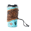 Western Trail Brew Stainless Steel Mug in Cactus Geometry