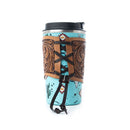 Western Trail Brew Stainless Steel Mug in Cactus Geometry