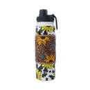 Moo & Bloom Stainless Steel Water Bottle in Sunflower Yellow