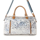 Myra Ranger's Echo Snake Print Leather Duffle Bag for Men in Aurora Viper
