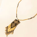Myra Sun Strung Beaded Necklace in Brown