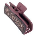 Myra Cindertrail Handtooled Hair Clip in Ebony Cream