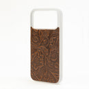 Myra Toolcrest Embossed Leather iPhone 17 Pro Max Mobile Case