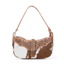 Myra Yellowstone Timberline Handtooled Bag in Walnut Brown