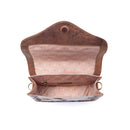 Myra Yellowstone Frontier Ridge Handtooled Bag in Oat Mocha