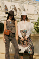 Myra Yellowstone Highland Range Suede Leather Belt Bag in Desert Tan
