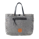 Myra Billyjean Western denim Tote Bag for Women in denim black with leather detail