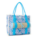 Myra Shoreline Weekender Bag with Beach Mat in Cobalt Sky