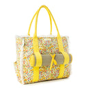 Myra Shoreline Weekender Bag with Beach Mat in Sunlit Yellow