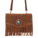 Myra Yellowstone Highland Range Suede Leather Belt Bag in Desert Tan