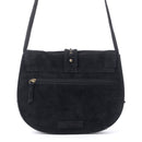 Myra Yellowstone Iron Frontier Suede Leather Bag in Jet Black