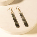 Myra Driftline Drop Earrings in Iron Stripe