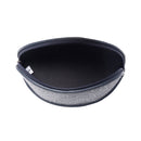 Myra Silver Creek Embossed Leather Sunglass Case in Midnight Steel