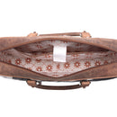 Myra Ironpeak Hairon Leather Laptop Bag in Coal Snow