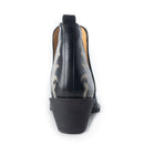 Myra Tempest Embroidered Cowgirl Booties in Onyx for Women in Genuine Leather with Snip Toe