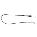 Trailbound Leather Dog Leash in Rustic Brown with Braided Design and Metal Hook
