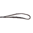 Trailbound Leather Dog Leash in Rustic Brown with Braided Design and Metal Hook