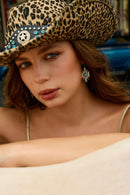 Myra Starburst Earrings for Women with Turquoise Center