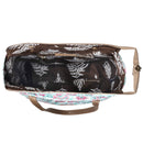 Myra Pinkpaisley upcycled canvas Tote Bag for Women in pink with leather detail