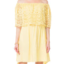 Yellow Mesh Net Dress