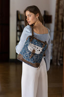 Blue Aurora  Backpack Bag