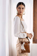 Myra Leather Lithe Small Bag for Women with leather and hairon hide for everyday use