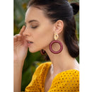Hammered Blossom Hoops