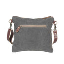 Myra North Star Bag for Women with hairon hide and embossed leather in black and white with adjustable detachable strap