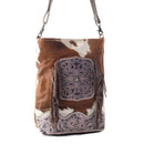 Earthen splashes Hand-Tooled Bag