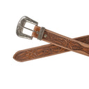 Birch Hand-Tooled Leather Women's Belt