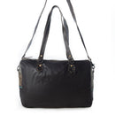 Turquoise  edges Hand-Tooled Bag