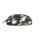 Myra All Slaty Sunglass Case with hairon leather and easy carry hook for everyday use