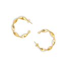 Gleaming Glamour Gold Tone Earrings