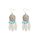 Wish Of Feathers Silver Earrings