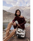 Adobe Sands Leather Hairon Bag
