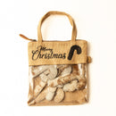 Jolly Candy Cane Hair-On Hide Ornament Set In Brown