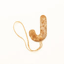 Jolly Candy Cane Hair-On Hide Ornament Set In Brown