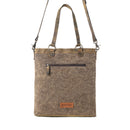 Cube Mesa Pouched Canvas Hairon Bag