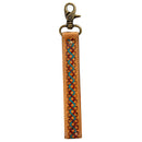 Southwest Braid Hand-Tooled Strap Key Fob